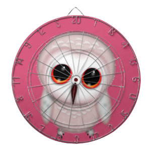 Cute Little Owl Illustration Dartboard