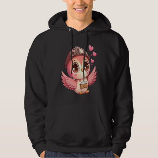 Cute Little Owl Valetines Animal Love  8 Hoodie