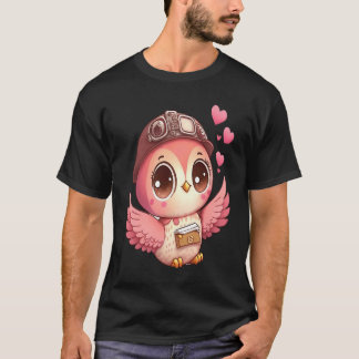 Cute Little Owl Valetines Animal Love  8 T-Shirt