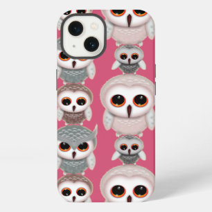 Cute Little Owls Illustration iPhone 13 Case