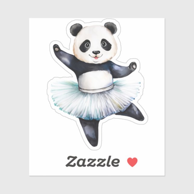 Cute little panda ballerina dancing ballet (Sheet)