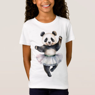Cute little panda ballerina dancing ballet T-Shirt