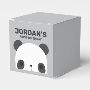 Cute Little Panda Bear Birthday Favour Box