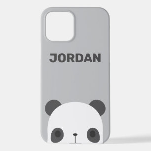 Cute Little Panda Bear with Personalised Name  iPhone 12 Case