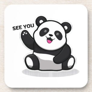 cute little panda coaster