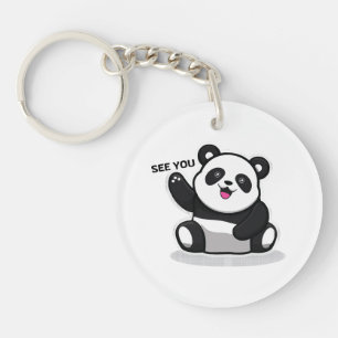 cute little panda key ring