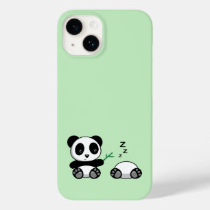 Cute Little Pandas on Green Case-Mate iPhone 14 Case