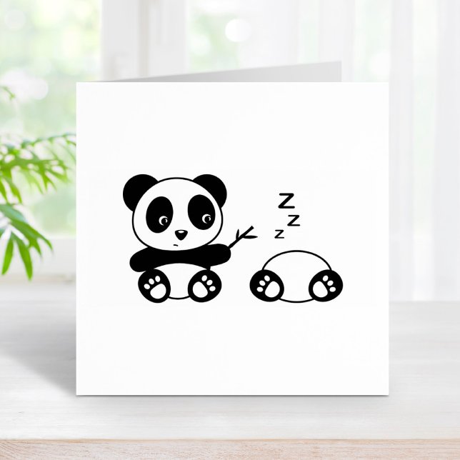 Cute Little Pandas Rubber Stamp (Creator Uploaded)