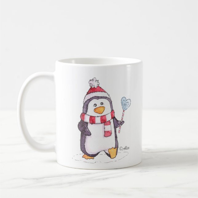 Cute Little Penguin Coffee Mug (Left)