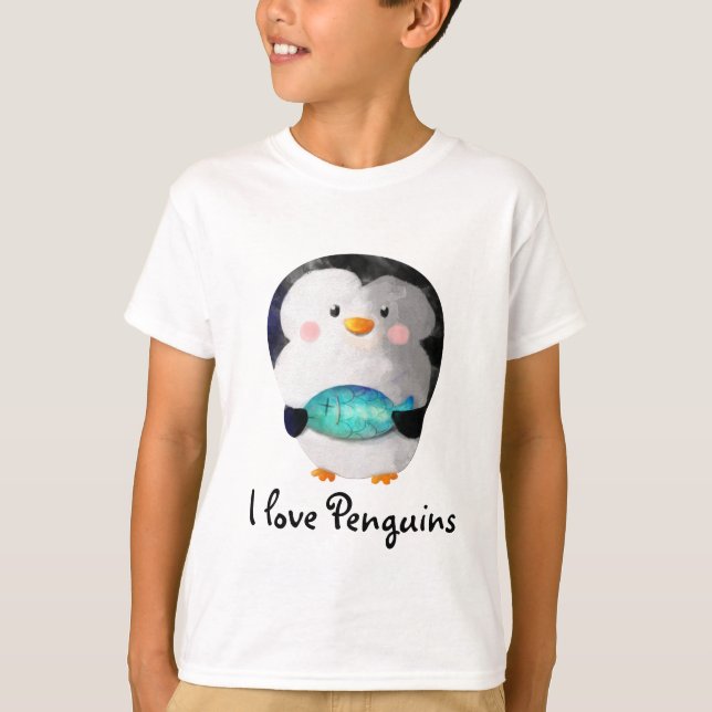Cute Little Penguin T-Shirt (Front)