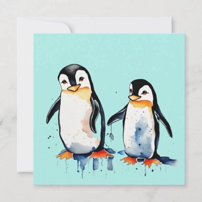 Cute little penguins  (Front)