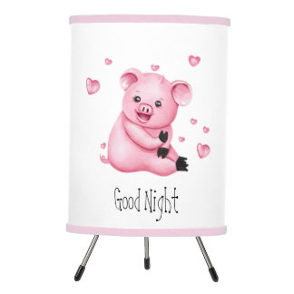 Cute little pig lamp