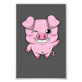 Cute Little Pig | Sweet Swine | Farmer Lover Photo Print