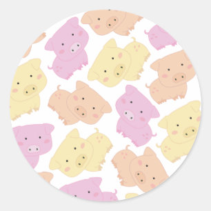 Cute Little Piggy Pig's Farm Animal Stickers