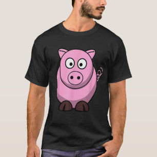 Cute Little Piggy Sweater! Happy pig cartoon print T-Shirt