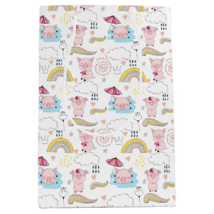 Cute Little Pigs Medium Gift Bag