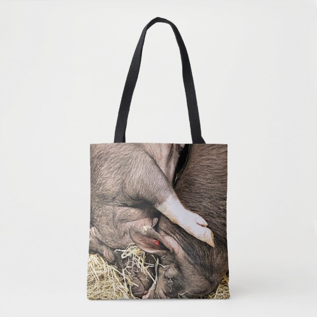 CUTE LITTLE PIGS TOTE BAG (Front)