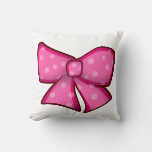 Cute Little Pink Bow Cushion