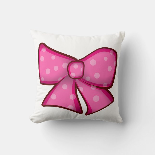 Cute Little Pink Bow Cushion (Front)