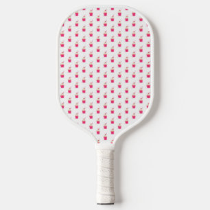 Cute Little Pink Cupcakes Cakes Dessert Girly  Pickleball Paddle