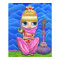 Cute Little Pink Genie Girl & Purple Magic Bottle