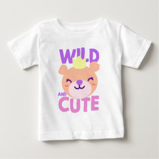 Cute Little Pink Lioness Wild And Cute Baby T-Shirt
