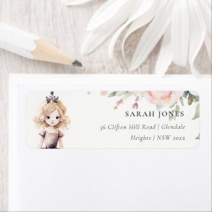 Cute Little Pink Princess Rose Floral Address