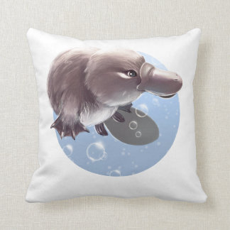 Cute Little Platypus Illustration - Pillow