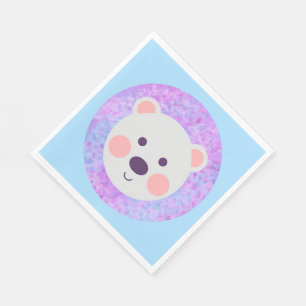 Cute Little Polar Bear Napkin