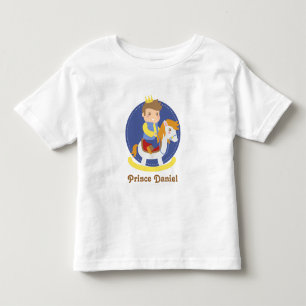 Cute Little Prince on Rocking Horse, for boys Toddler T-Shirt