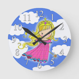 Cute Little Princess Girls Clock