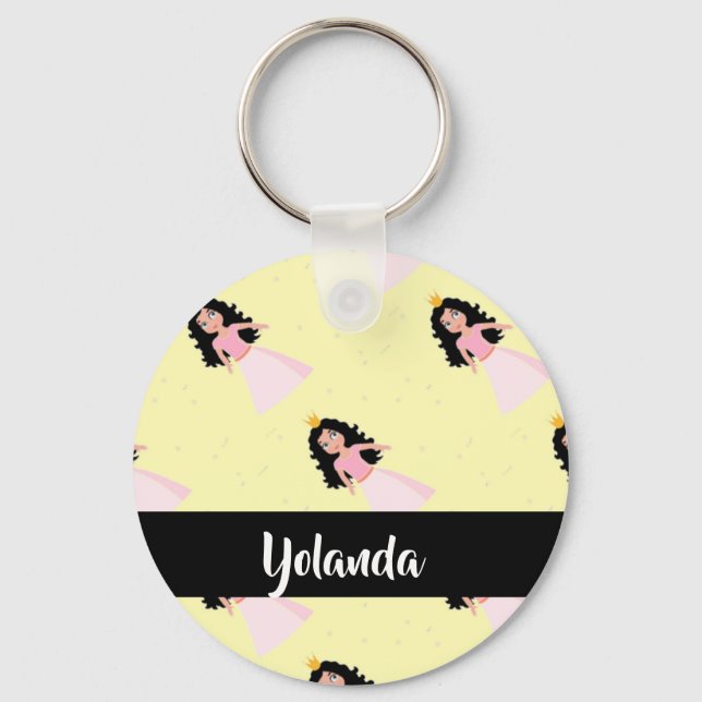 Cute little princess key ring (Front)