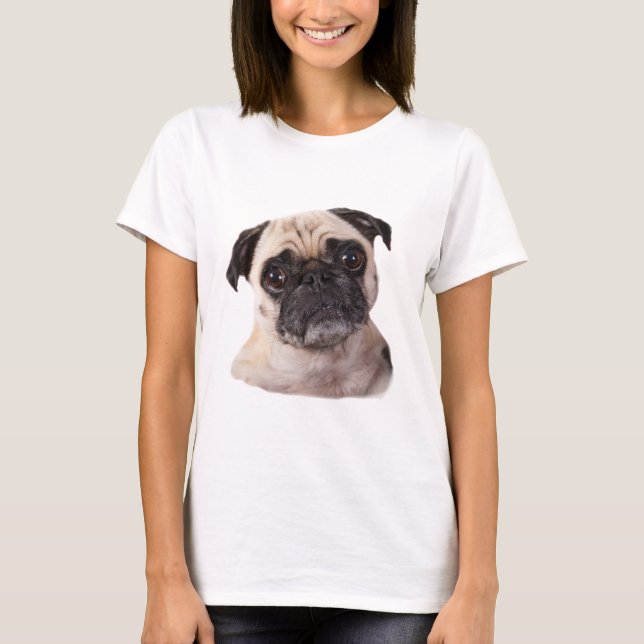 Cute little pug dog T-Shirt (Front)