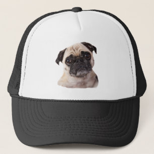 cute little pug dog trucker hat