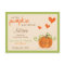 Cute Little Pumpkin Baby Shower Advice Cards
