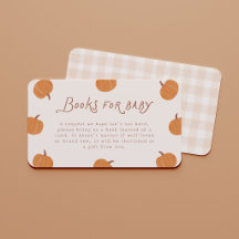 Cute Little Pumpkin Baby Shower Books for Baby