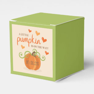 Cute Little Pumpkin Baby Shower Favour Box