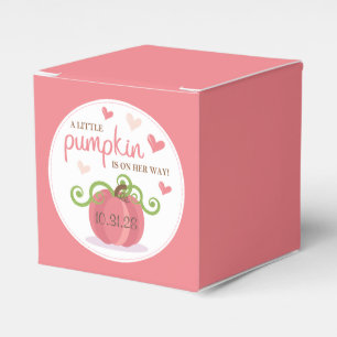 Cute Little Pumpkin Baby Shower Favour Box