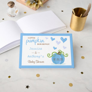 Cute Little Pumpkin Baby Shower Guest Book