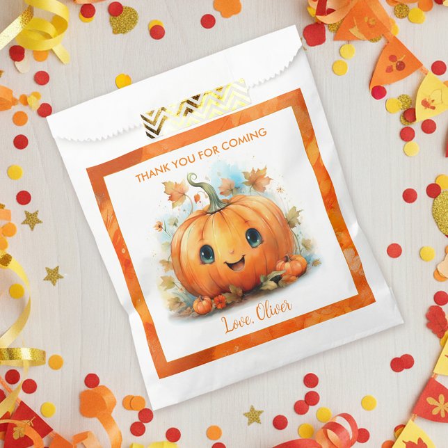 Cute Little Pumpkin Birthday Favour Bags (Creator Uploaded)