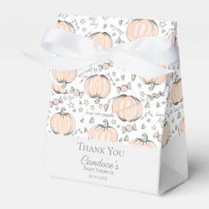 Cute Little Pumpkin Fall Baby Shower Thank You Favour Box