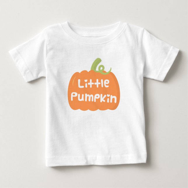 Cute Little Pumpkin Fall Baby Tee (Front)