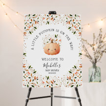 Cute Little Pumpkin on the Way Fall Baby Shower