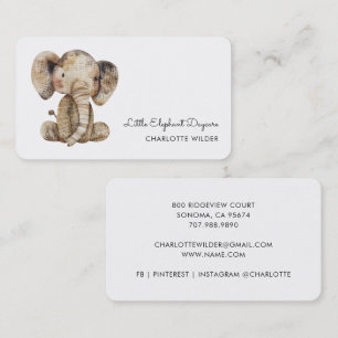 Cute Little Raccoon Daycare Business Card