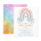 Cute Little Rainbow Budget Baby Shower Invitation
