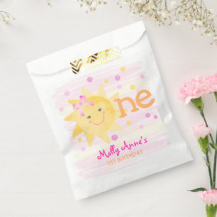 Cute Little Ray of Sunshine 1st Birthday Favour Bags