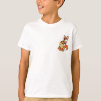Cute Little Red Fox Eating Giant Cheesy Pizza Kids