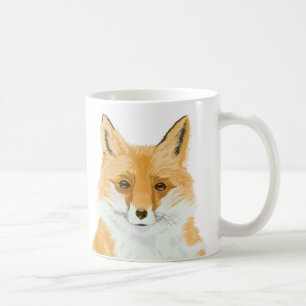 Cute Little Red Fox - transparent. Coffee Mug