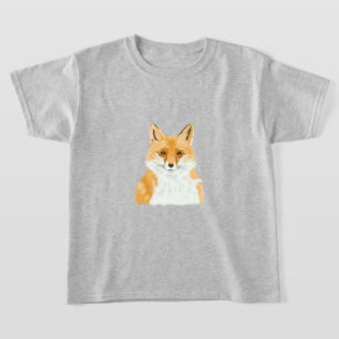 Cute Little Red Fox - transparent. T-Shirt