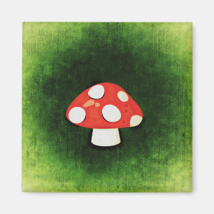 Cute Little Red Mushroom Magnet